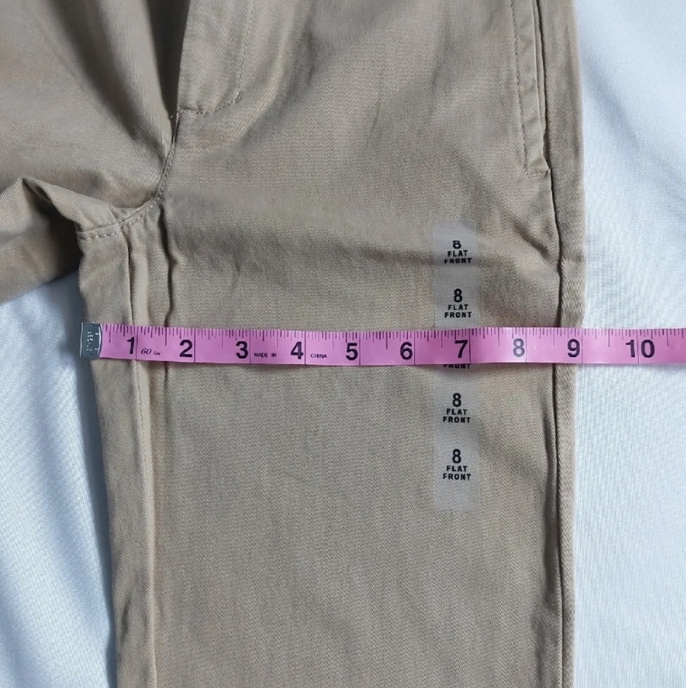 The Children's Place Boys uniform chino Pants‎ adjustable Waist Size 8 - Picture 5 of 11